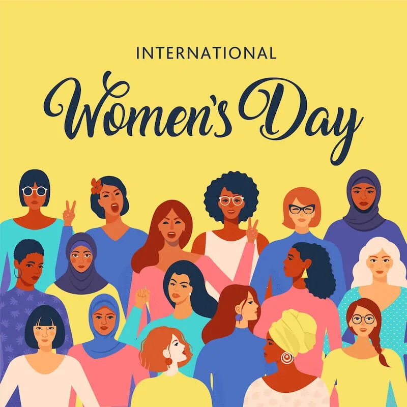 International Women's Day greeting image